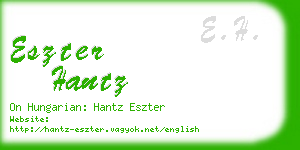 eszter hantz business card